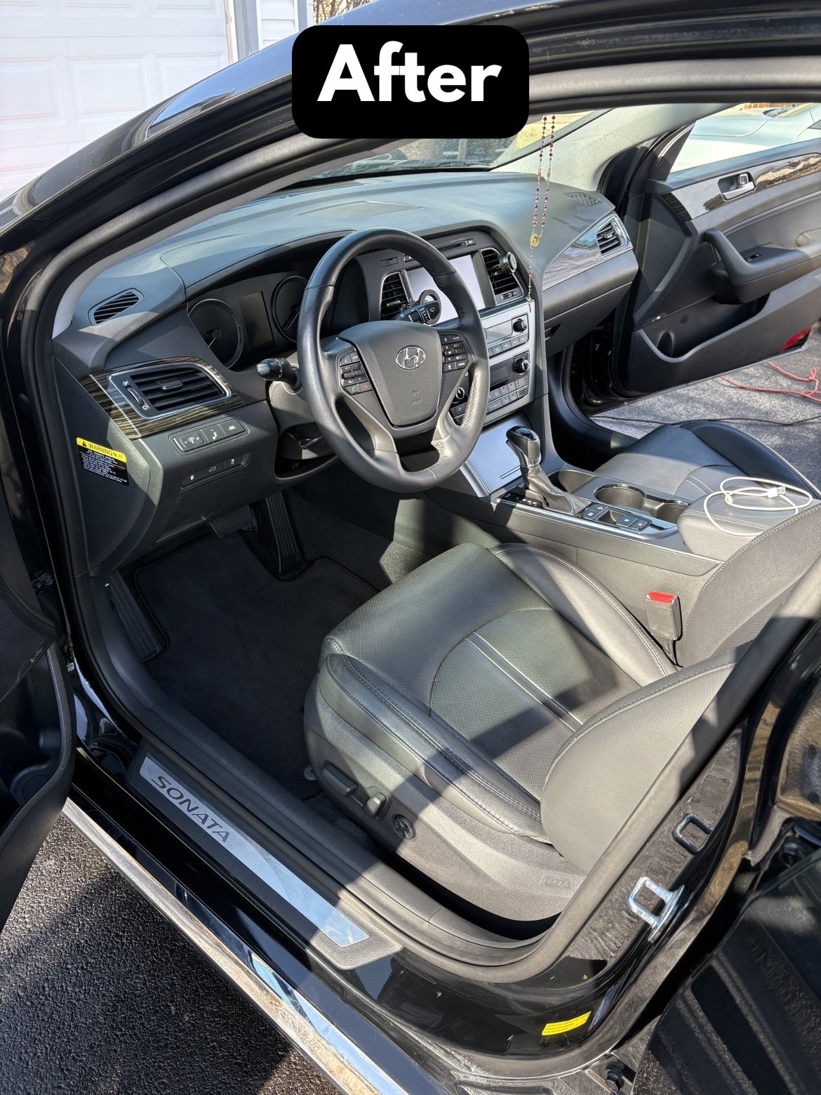 Interior detail after — Hyundai Sonata